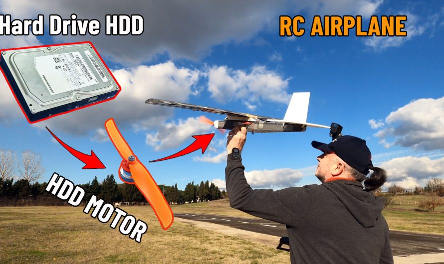 DIY RC Airplane Powered by Hard Drive HDD Motor​